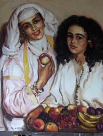 Oil on canvas after a painting by José Cruz Herrera