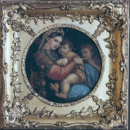 Copy of a painting : Madonna with Chair after Raphael