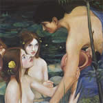 Hylas and the Nymphs - Copy of a painting after Waterhouse