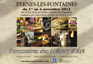 Salon de la Rencontre des Métiers d'Art de Pernes les Fontaines 2012