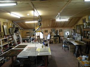 Fine art restoration studio L'Accro des Toiles