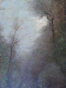 Paintings for sale - Barbizon School - Landscape with pond
